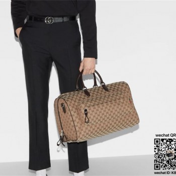 구찌 GUCCI 미디엄 GG 더플백 키폴 802095