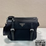 프라다 리나일론 캔버스 가죽 스트랩추가 크로스백  2VD071