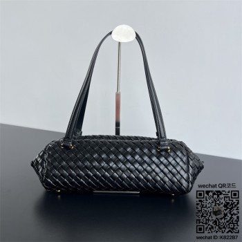 보테가베네타 레츠 고  인트레치아토 가죽 숄더 백