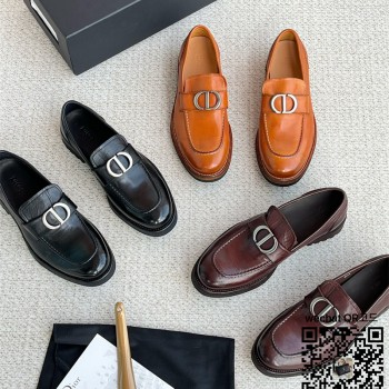 CD 디올 빈티지 워싱 핸드메이드 가죽 신발 구두