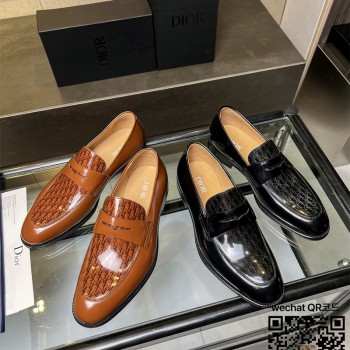 디올 가죽 로퍼 구두