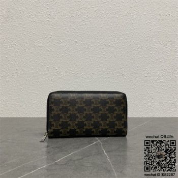 셀린느 CELINE 트리오페 캔버스 장지갑 100802