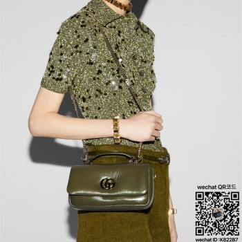 구찌 GG 밀라노 미니 탑 핸들백 806017