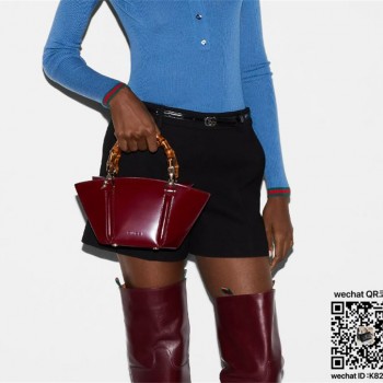 구찌 뱀부 탑 핸들 미니 토트백 805832