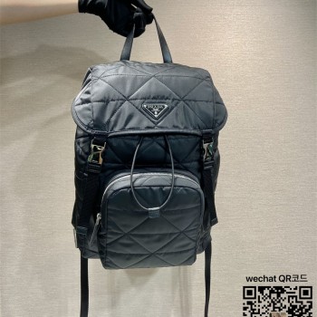 프라다 PRADA 리나일론 및 가죽 백팩 2VZ135
