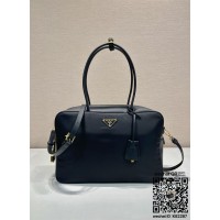 프라다 리나일론 및 가죽 탑 핸들 백 1BB131