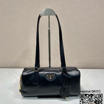 프라다 미디엄 가죽 탑 핸들 백 1BB127