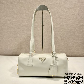 프라다 미디엄 가죽 탑 핸들 백 1BB127