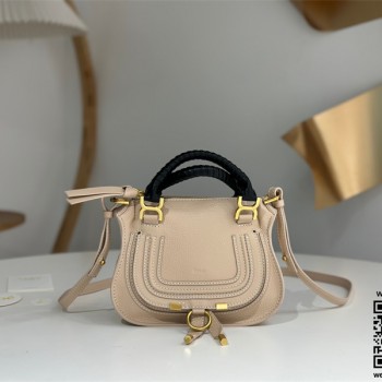 끌로에 Chloe 마르씨 더블 캐리 토트백 스몰 21cm