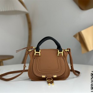 끌로에 Chloe 마르씨 더블 캐리 토트백 스몰 21cm