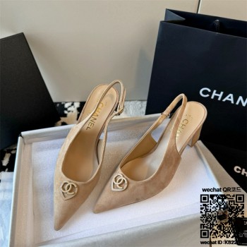 샤넬 힐 샌들 슬리퍼