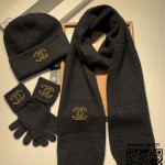 샤넬 CHANEL 모자 목도리 장갑 세트