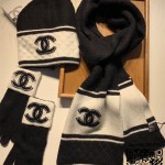 샤넬 CHANEL 모자 목도리 장갑 세트