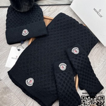 몽클레어 MONCLER  모자 목도리 장갑 세트