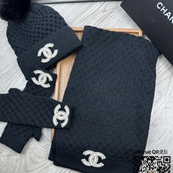 셀린느 CELINE 모자 목도리 장갑 세트