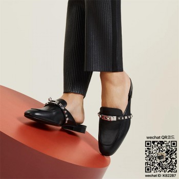 에르메스 HERMES 힐 샌들 슬리퍼