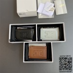 셀린느 CELINE  지퍼 카드 지갑 - 트리옹프 캔버스 & 램스킨