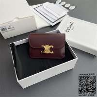 셀린느 CELINE 트리옹프 플랩 카드 지갑 - 샤이니 카프스킨 10I583