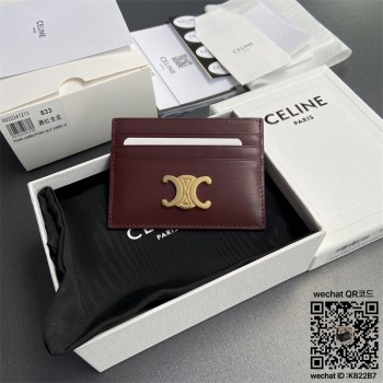 셀린느 CELINE 카드지갑 트리옹프 캔버스 탠 100833