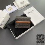 셀린느 CELINE 명함 지갑 - 트리옹프 캔버스 & 램스킨 10E242