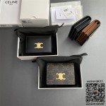 셀린느 CELINE 트리옹프 명함 지갑 - 트리옹프 캔버스 & 램스킨 10M123