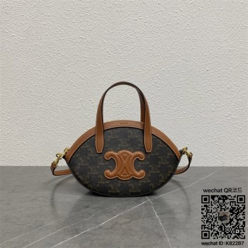 셀린느 CELINE  오벌 백 - 트리옹프 캔버스 & 카프스킨 122262