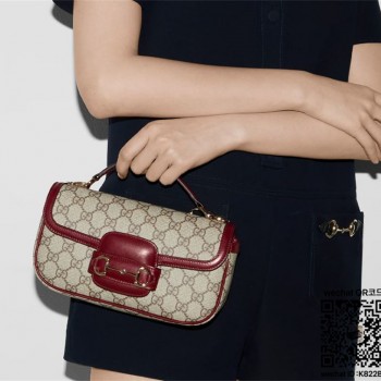 구찌 홀스빗 1955 소프트 스몰 탑 핸들백 815206