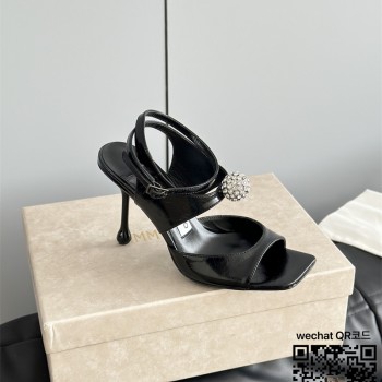 지미추 힐 샌들 슬리퍼