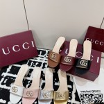 구찌 힐 샌들 슬리퍼