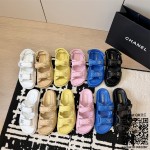 샤넬 힐 샌들 슬리퍼