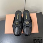 미우미우 힐 샌들 슬리퍼