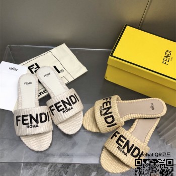 펜디 힐 샌들 슬리퍼