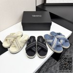 샤넬 힐 샌들 슬리퍼