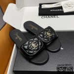 샤넬 힐 샌들 슬리퍼