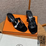 에르메스  힐 샌들 슬리퍼