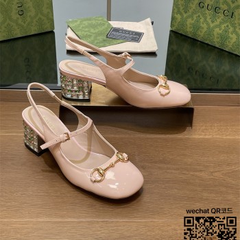 구찌 힐 샌들 슬리퍼