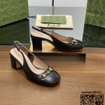 구찌 힐 샌들 슬리퍼