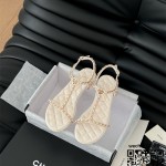 샤넬 힐 샌들 슬리퍼