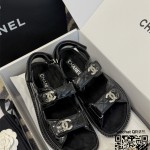 샤넬  힐 샌들 슬리퍼