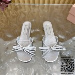 미우미우 힐 샌들 슬리퍼