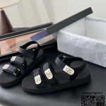 샤넬 힐 샌들 슬리퍼