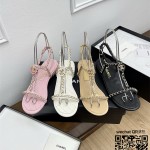 샤넬 힐 샌들 슬리퍼