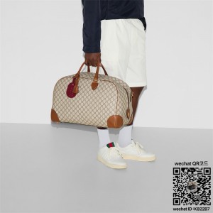 구찌 GG 엠블럼 미디엄 더플백 821148