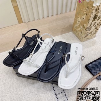 프라다 힐 샌들 슬리퍼