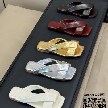 보테가베네타 힐 샌들 슬리퍼