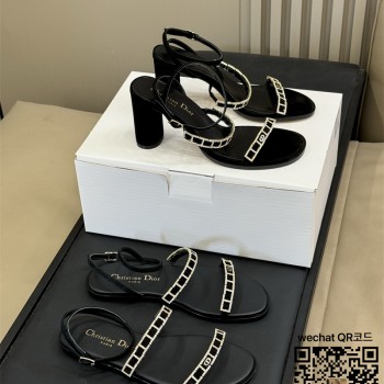 샤넬 힐 샌들 슬리퍼