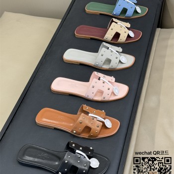 에르메스  힐 샌들 슬리퍼