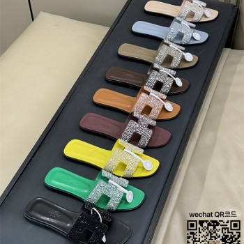 에르메스  힐 샌들 슬리퍼