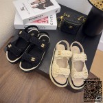 샤넬 힐 샌들 슬리퍼