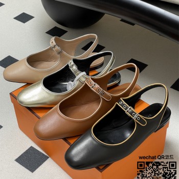 에르메스  힐 샌들 슬리퍼